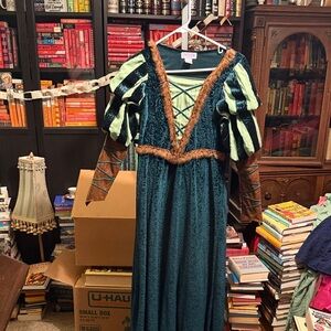 Enchanting Green and Brown Kids Halloween Costume